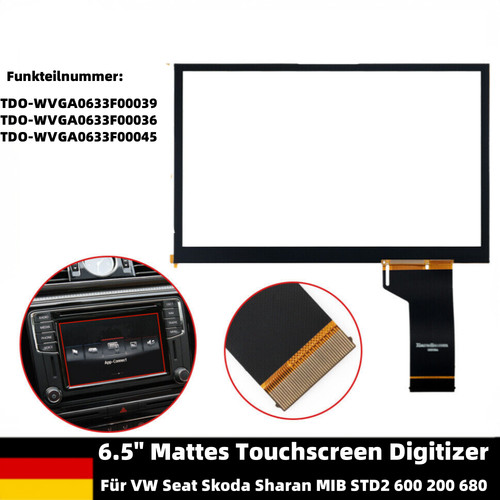 Mattes touchscreen - 6.5",